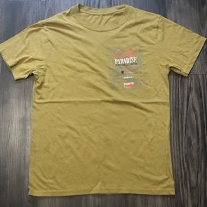 Yellow graphic print tee